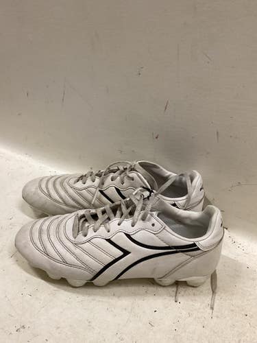Used Diadora Soccer Cleats White Junior 05.5 11725-S000499081