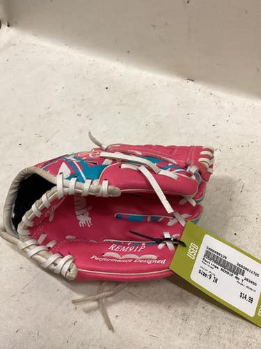 Used Rawlings REM91P BB/SB Glove T-ball Pink 9" 11725-S000499129