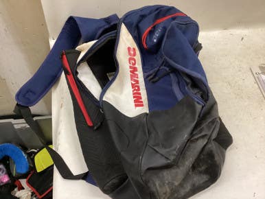 Used Demarini 2 BAT BACKPACK BB/SB Player Backpack White/Red/Navy 11725-S000499162