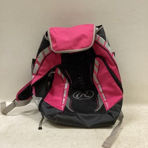 Used Rawlings BACKPACK-PINK BB/SB Player Backpack Black And Pink 11725-S000499202