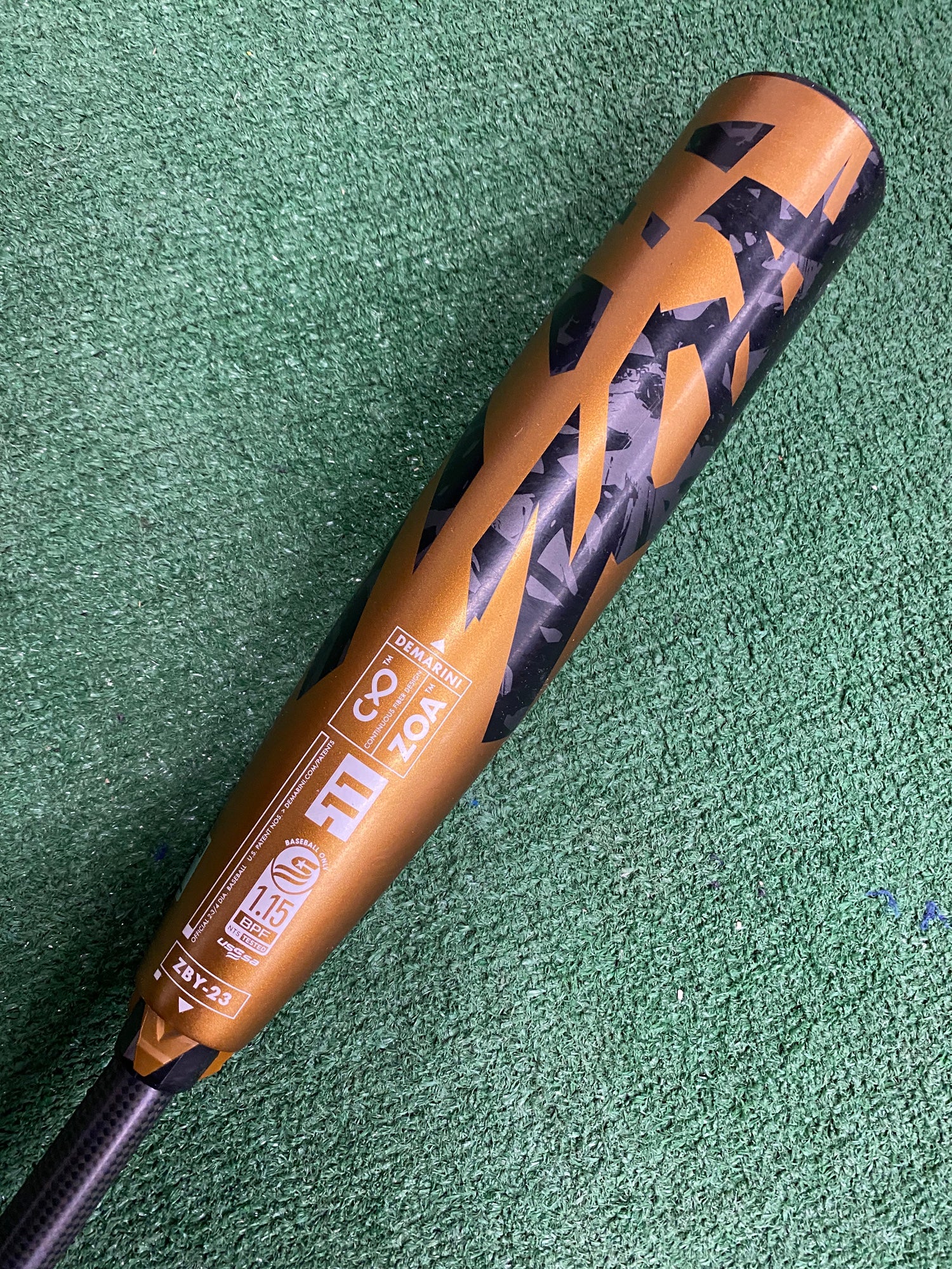 Batte Baseball DeMarini Zoa -8 – 31" / 23 Oz – USSSA 2022 – État Occasion