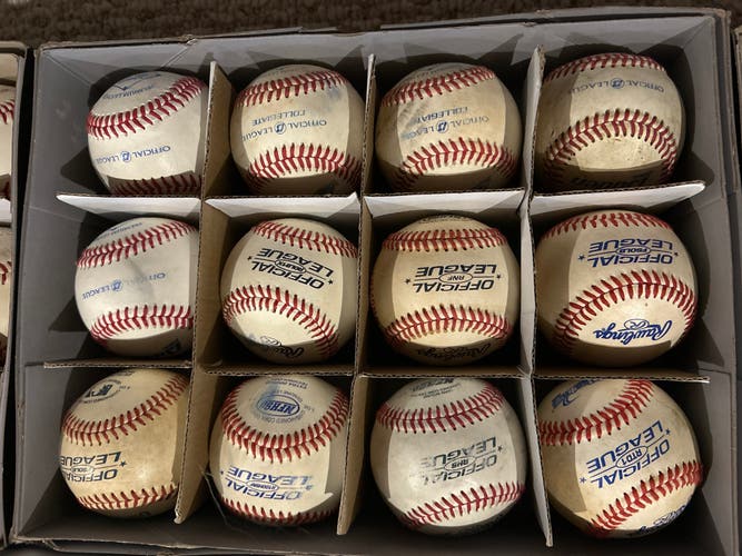 Rawlings official league Baseballs 12 Pack (1 Dozen) (Used)