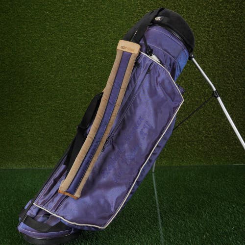 Vintage Ping Stand / Carry Golf Bag RARE Shimmery Purple 4-Way Divider, READ!