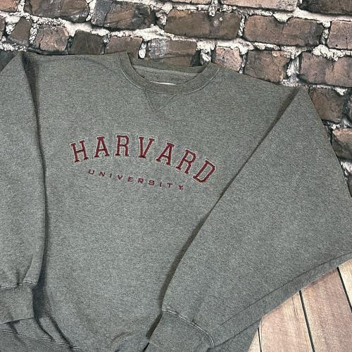 Vintage Harvard University Gear For Sports 90s Crewneck Sweatshirt Size Small