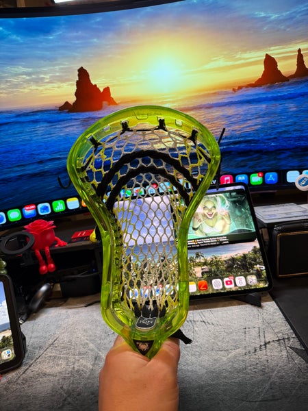 New ECD ION Lime freshly strung by Lacrosse Unlimited with Hero Volt yellow Striker $125