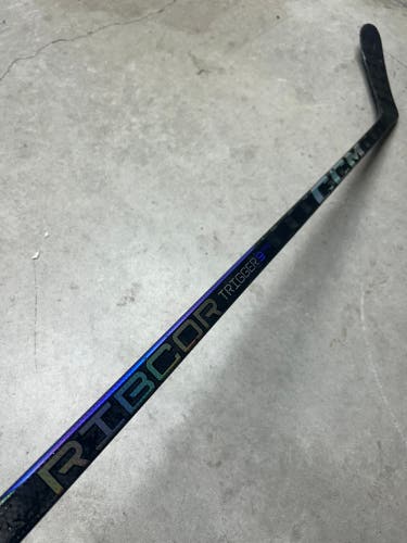 85 Flex P28M Senior CCM RibCor Trigger 9 Pro Left Hand Hockey Stick Pro Stock (Used)