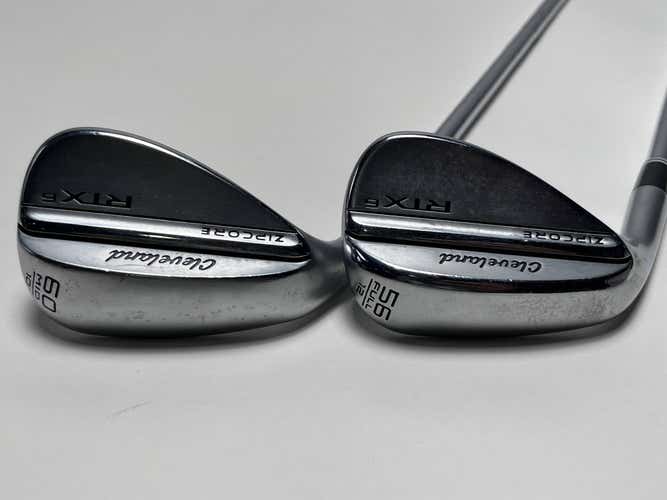 Cleveland RTX 6 ZipCore Tour Satin Wedge Set 56* 12 60* 10 Spinner Steel Mens LH