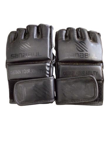 Used Sanabul Martial Arts Gloves Black LG 11760-S000090137