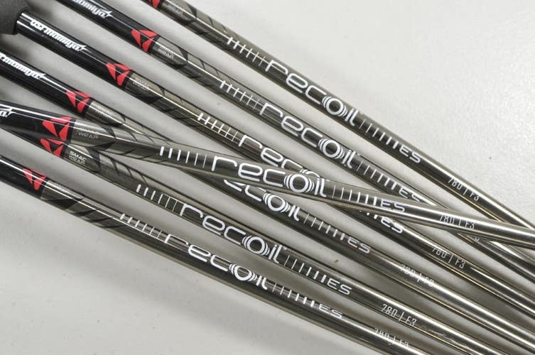UST Mamiya Recoil ES 780 F3 Regular Flex 7pc Iron Shaft Set .370 Graphite 214399