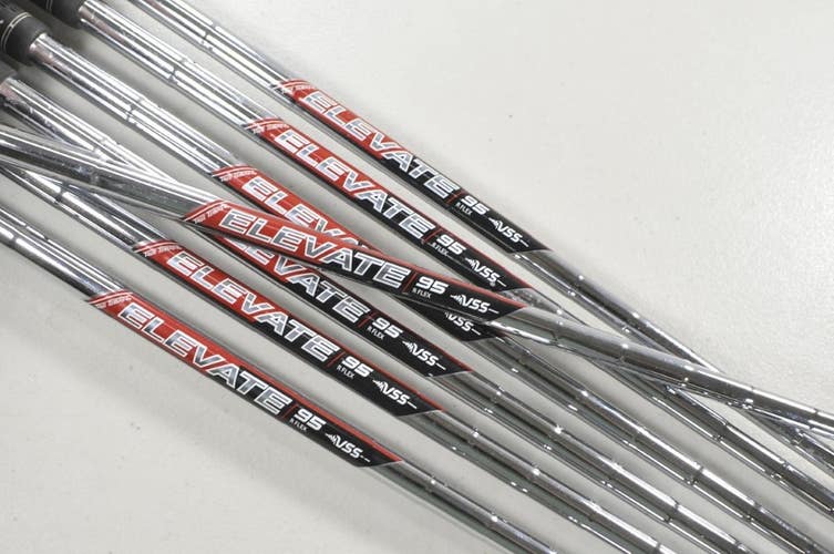 True Temper Elevate 95g Regular Flex VSS 7pc Iron Shaft Set .370 Steel  # 214400