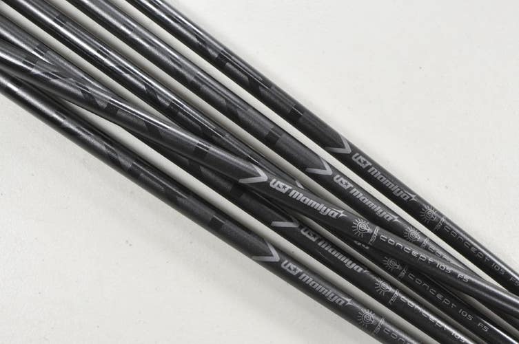 UST Mamiya Concept TSPX 105g F5 X-Stiff 6pc Iron Shaft Set .355 Graphite #211186