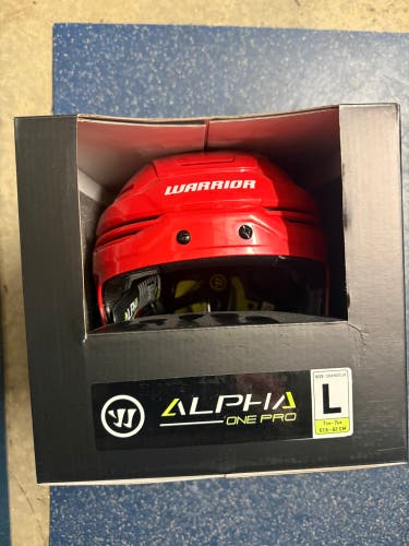 Large Warrior Alpha One Pro Red Helmet (New)