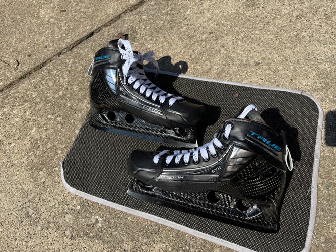 NHL 3D printed tongues- 2026 True Custom Pro Hockey Goalie Skates Regular Width 9 (New)