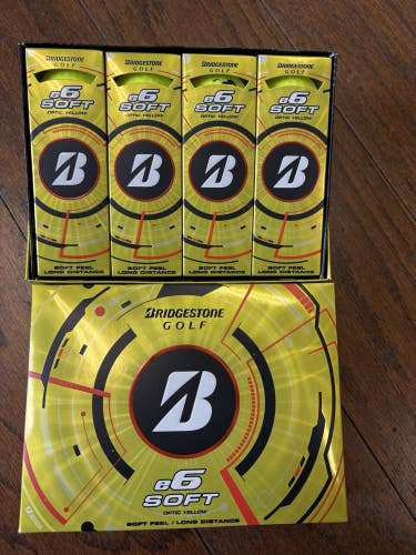 2 Dozen Bridgestone e6 Soft Golf Balls  (Optic Yellow