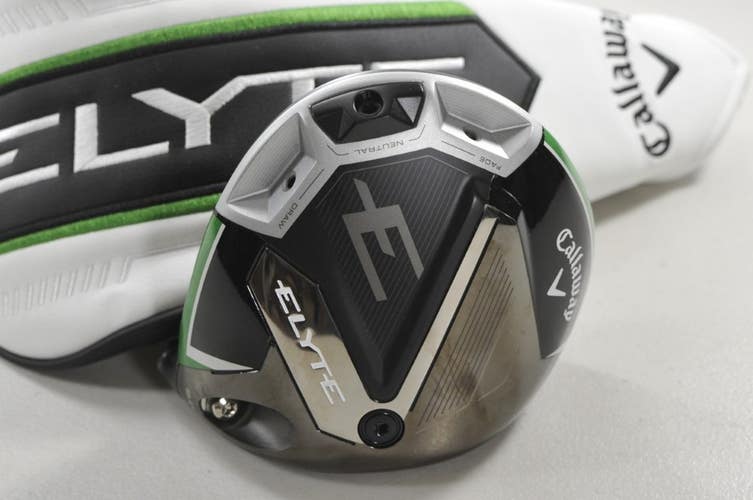 Callaway Elyte 9* Driver HEAD ONLY with Headcover SMALL CRACK  #209397