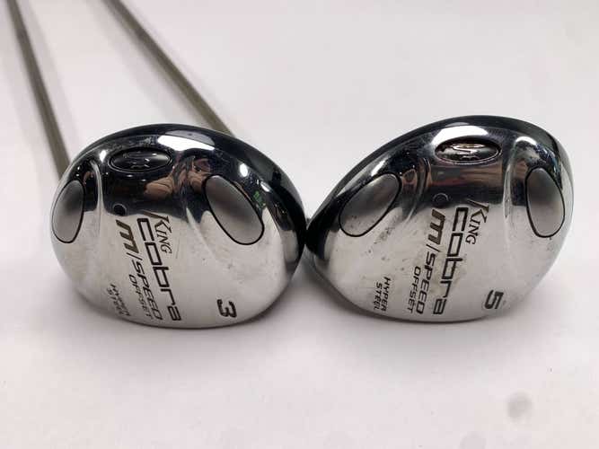 Cobra M Speed Offset 3 & 5 Fairway Wood Set 15* 18* M Speed Tuned 45g Senior RH