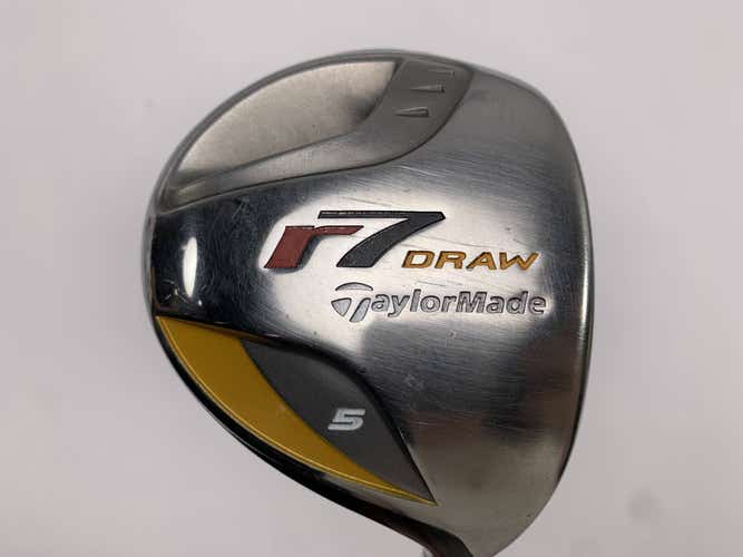 TaylorMade R7 Draw 5 Fairway Wood 18* REAX 55g Regular RH Midsize Grip