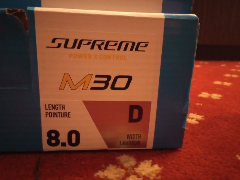 Black 2025 Bauer Supreme M30 Hockey Skates Regular Width 8.5 (New)