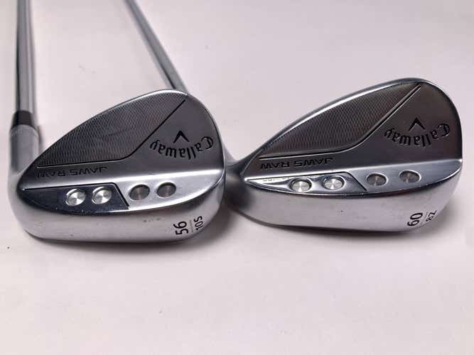 Callaway Jaws Raw Chrome Wedge Set 56* 10 60* 8 DG Spinner Tour Issue Wedge RH