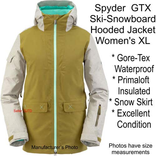 Spyder Field GTX Gore-Tex Primaloft Hooded Jacket Women's XL - EUC