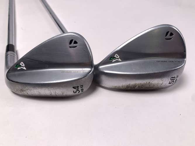 TaylorMade Milled Grind 4 Chrome Wedge Set 54* 13 | 58* 12 DG Tour Issue RH