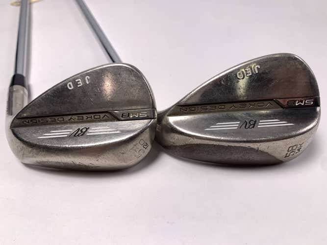 Titleist Vokey SM8 Brushed Steel Wedge Set 54* 12 | 58* 14 LZ 6.0 120g Stiff RH