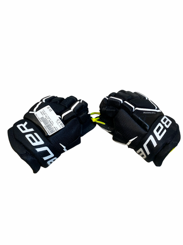 Used Bauer SUPREME ULTRA SONIC Youth Gloves Black 8" 11706-S000374062