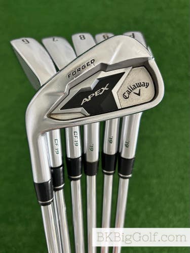 LH Callaway Apex 19 / Pro Forged Combo Iron Set 5-P / KBS Tour-V 110 Stiff