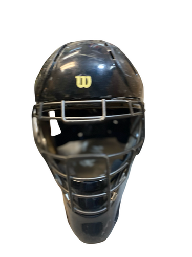 Used Wilson A3183 Catchers Helmet w/Mask Black LG 11706-S000373903