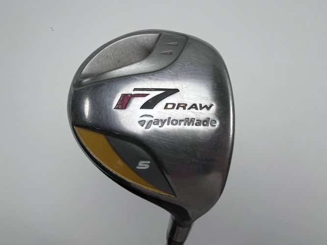 TaylorMade R7 Draw 5 Fairway Wood 18* REAX 55g Senior Graphite Mens RH