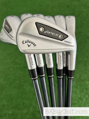 Callaway Apex Ai200 24 Forged Iron Set 5-A / Recoil Dart 80 F4 Stiff Graphite