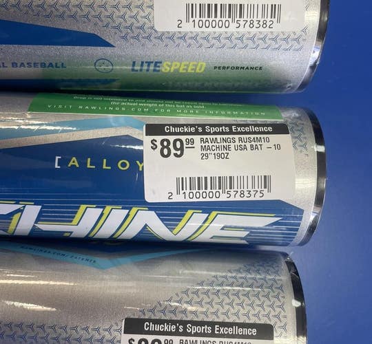 NEW! Rawlings Machine USABB Junior Baseball Bat