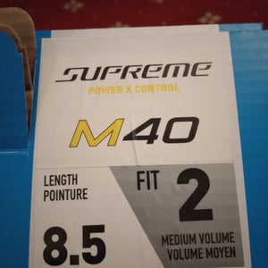 2025 Bauer Supreme M40 Hockey Skates Fit 2 size 8.5 (New)