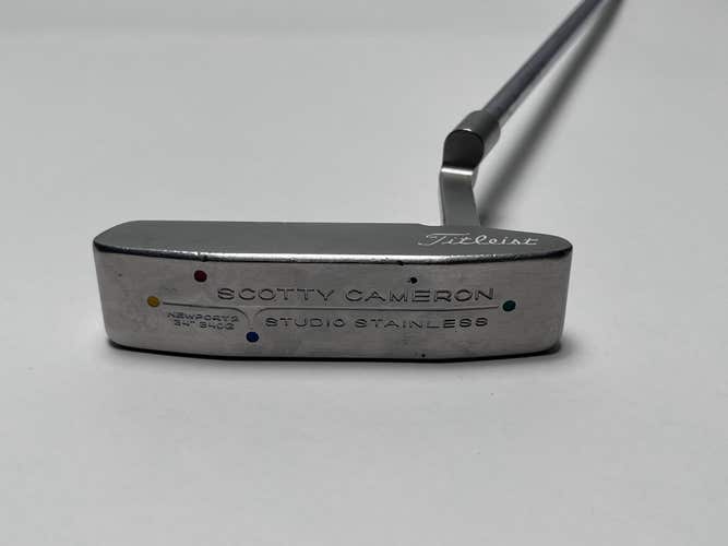 Scotty Cameron Studio Stainless Newport 2 Putter 34" Mens RH