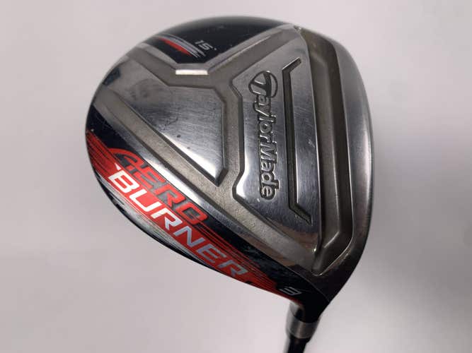 TaylorMade Aeroburner Black 3 Fairway Wood 15* REAX 55g Stiff Graphite Mens RH
