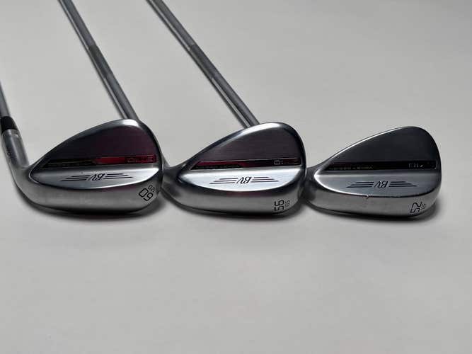 Titleist Vokey SM10 Tour Chrome Wedge Set 52* 12 56* 10 60* 12 Vokey Steel RH