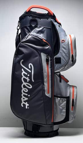 Titleist Cart 15 Cart Bag Gray 15-Way Divide Single Strap Golf Bag NEW