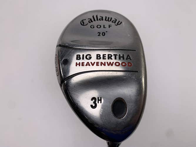 Callaway Big Bertha Heavenwood 3 Hybrid 20* Big Bertha Uniflex Steel Mens RH