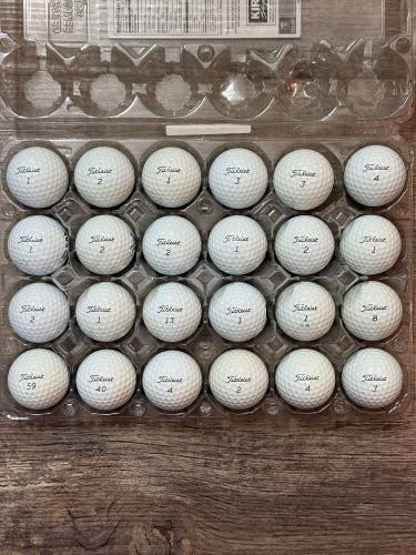 24 Titleist Pro V1 Golf Balls - 4A Near-Mint Condition