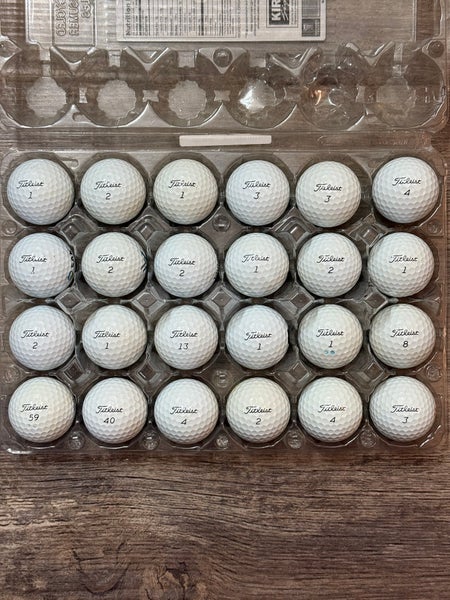 24 Titleist Pro V1 Golf Balls - 4A Near-Mint Condition