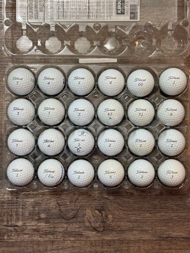 24 Titleist Pro V1 Golf Balls - 4A Near-Mint Condition, 2024-2025 Models