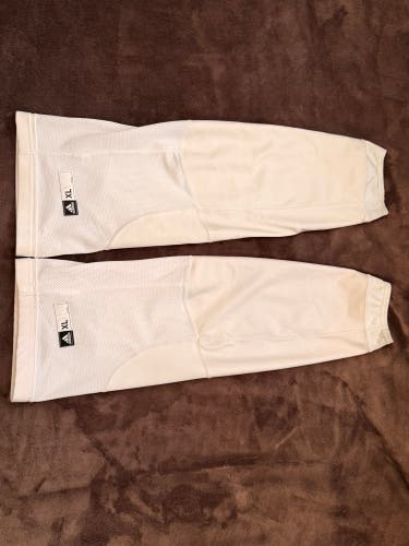 White Senior Large Adidas Socks (Used)