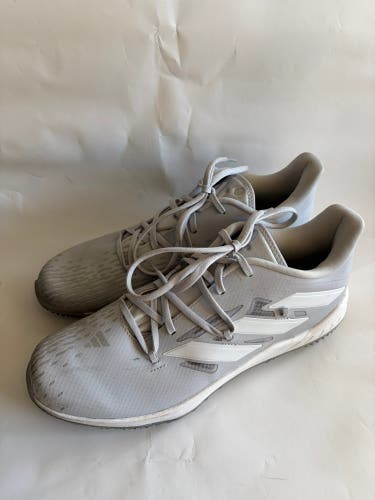 Gray Men's Size M 9.5 (W 10.5) Adidas Low Top Turf Cleats (New)