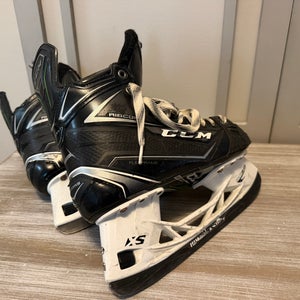 Black CCM Ribcor Platinum Hockey Skates Regular Width 6.5 (Used)