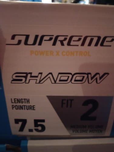 Black 2025 Bauer Supreme Shadow Hockey Skates Regular Width 7.5 (New)