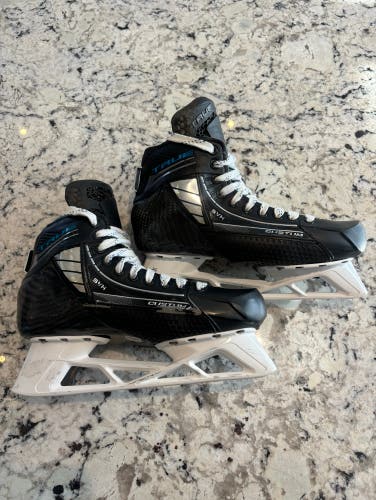 Pro Stock True SVH Pro Two Piece Hockey Goalie Skates Size 10 Wide Joseph Woll