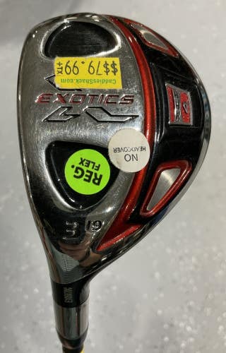 Tour Edge EXOTICS XCG4 19 #3 Hybrid 40.5" HYPERSONIC SK FIBER Regular Flex LH