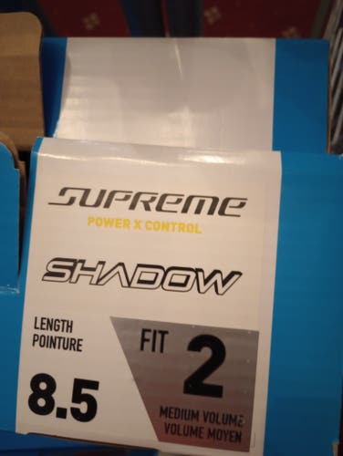 Black 2025 Bauer Supreme Shadow Hockey Skates Regular Width 8.5 (New)