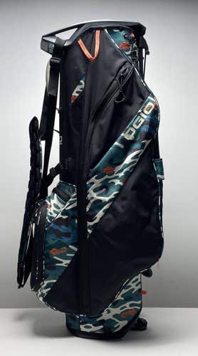 Ogio Fuse Wave Stand Bag Camo 4-Way Divide Dual Strap Golf Bag