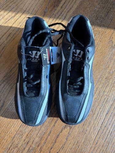 New Black 4.5Y (Big Kids / Youth) Warrior Lax Cleats
